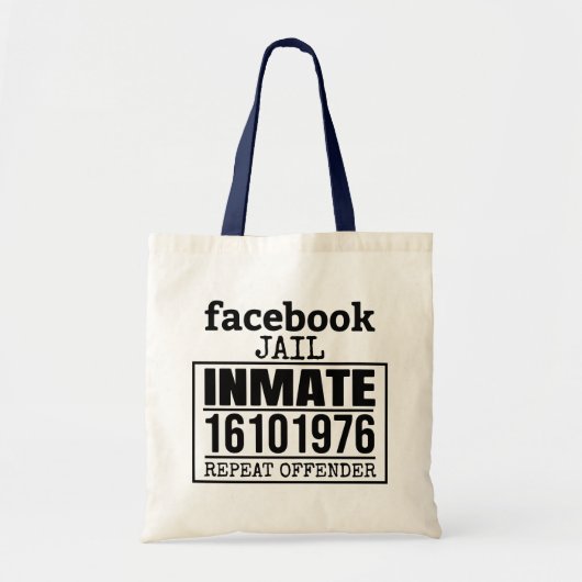 Tote Bag Facebook Prisonnier récidiviste (Devant)