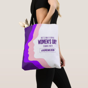 Tote Bag Faces colorées Journée internationale de la femme