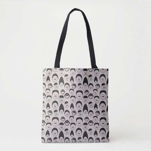 Tote Bag faces comiques (Devant)