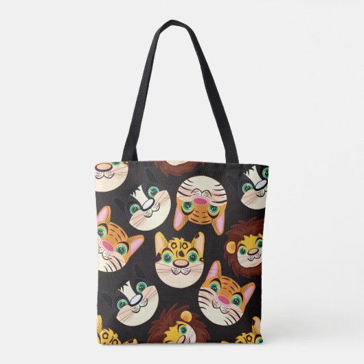 Tote Bag Faces de chat (Dos)