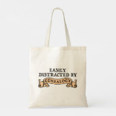 Tote Bag Facilement Distrait Par La Généalogie (Dos)