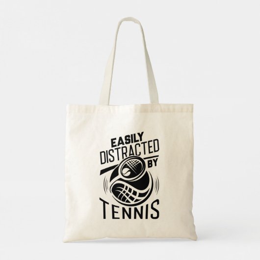 Tote Bag Facilement Distrait Par Le Tennis (Dos)