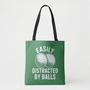 Tote Bag Facilement distrait par les balles Drôle de balle 