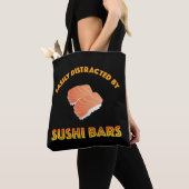 Tote Bag Facilement Distrait Par Les Bars À Sushi (De près)