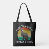 Tote Bag Facilement Distrait Par Les Chats Cornish Rex (Dos)