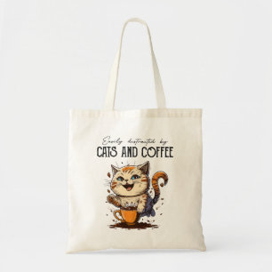 Tote Bag Facilement Distrait Par Les Chats Et Amoureux de l