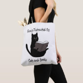 Tote Bag Facilement Distrait Par Les Chats Et Les Livres, J (De près)