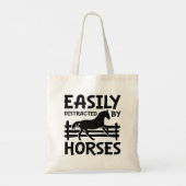 Tote Bag Facilement Distrait Par Les Chevaux (Dos)