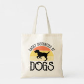 Tote Bag Facilement Distrait Par Les Chiens (Dos)