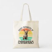 Tote Bag Facilement Distrait Par Les Chihuahuas (Dos)