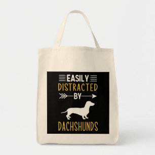 Tote Bag Facilement Distrait Par Les Dachshunds