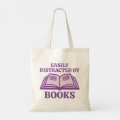 Tote Bag Facilement Distrait Par Les Livres (Dos)