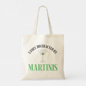 Tote Bag Facilement Distrait Par Les Martinis (Dos)
