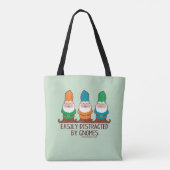 Tote Bag Facilement distrait par les nomes (Dos)