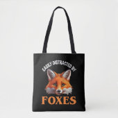 Tote Bag Facilement Distrait Par Les Renards (Devant)
