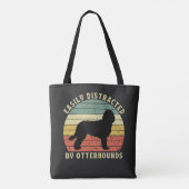 Tote Bag Facilement distrait par Otterhounds (Dos)