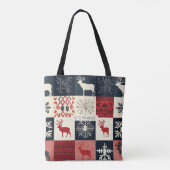 Tote Bag Fair Isle Patchwork | Reindeer (Dos)