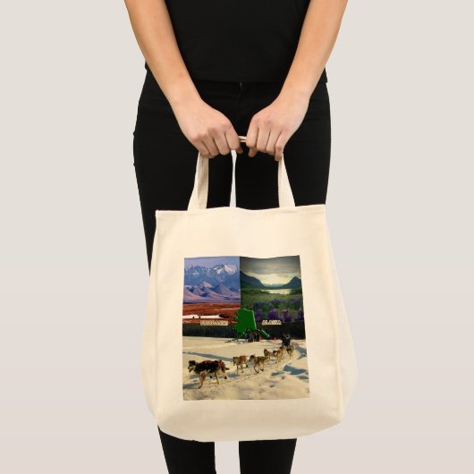 Tote Bag Fairbanks, Alaska Collage (Devant (produit))