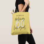 Tote Bag Faire 60 look bon cadeau<br><div class="desc">Faire 60 look bon âge typographique personnalisées design cadeau d'anniversaire coloré. La vie commence à soixante ans, montrez à quel point vous êtes heureux d'être dans la soixantaine avec cette chemise, idéale pour une fête d'anniversaire ou un week-end de fête. Faites une fête à se souvenir avec l'tenue géniale ou...</div>