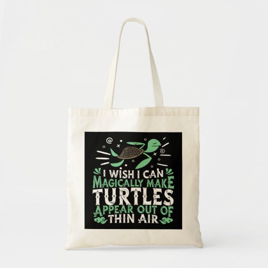 Tote Bag Faire Apparaître Magiquement Des Tortues À Partir  (Devant)