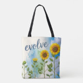 Tote Bag Faire évoluer Tournesol  (Dos)