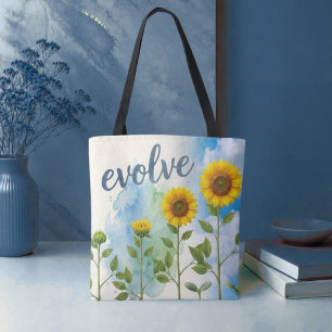 Tote Bag Faire évoluer Tournesol