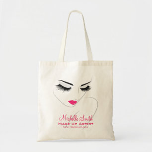 Tote Bag Faire face à de longs cils Lash Extensions