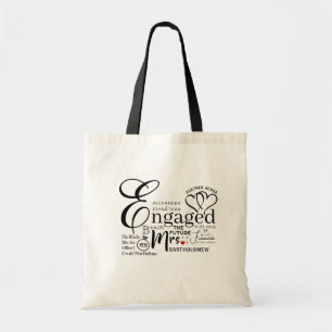 Tote Bag Faire-part Mariage de collage engagé