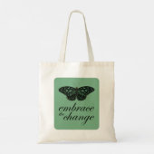 Tote Bag Faire place au changement - Papillon vert (Dos)