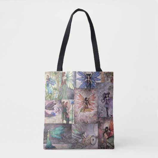 Tote Bag Fairies Collage par Molly Harrison (Devant)