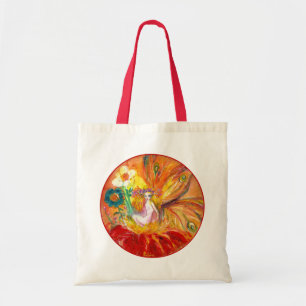 Tote Bag FAIRY OF THE FLOWERS Red Yellow Imaginaire