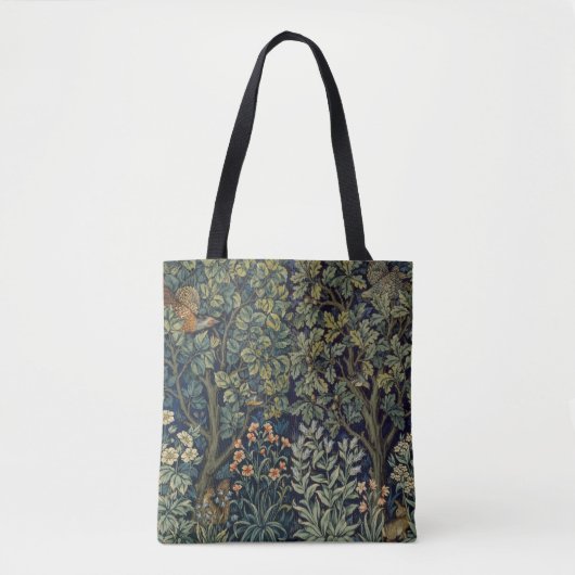 Tote Bag Faisan d'arbre boisé William Morris (Devant)