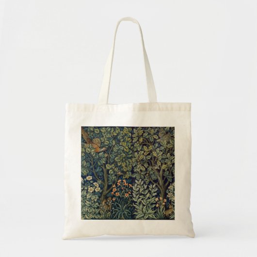 Tote Bag Faisan d'arbre boisé William Morris (Devant)
