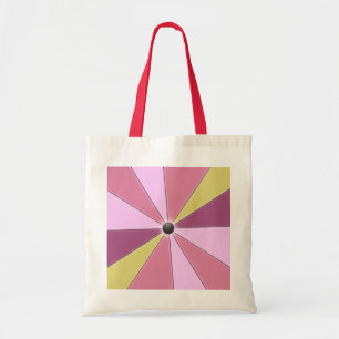 Tote Bag Faisceaux géométriques roses colorés