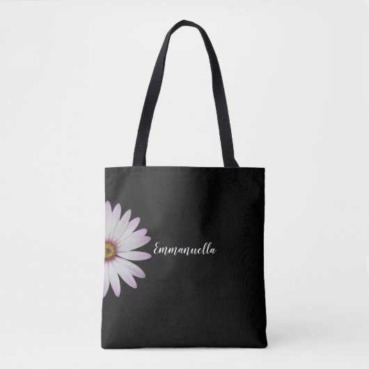 Tote Bag Faisée noire et blanche Personnalisée (Devant)