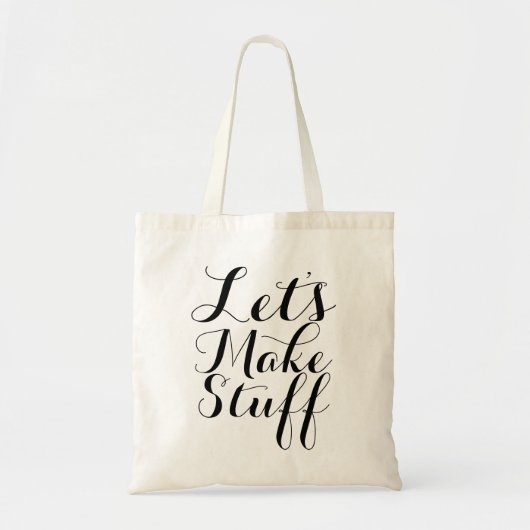 Tote Bag Faisons des trucs ・ Artisanat (Devant)