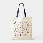 Tote Bag Faisons la fête ! Bleu rouge glacé cône (Dos)
