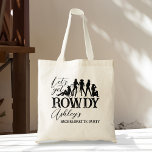 Tote Bag Faisons la fête de bachelorette cowgirl<br><div class="desc">Obtenons une cowgirl cowgirl bachelorette fête correspondant sacs d'équipe. Pour être d'humeur obtenir des sacs assortis pour votre équipe,  peut être comme un cadeau de faveur.</div>