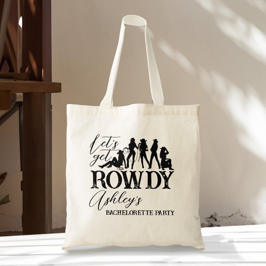 Tote Bag Faisons la fête de bachelorette cowgirl