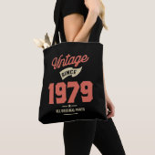 Tote Bag Fait En 1979 Cadeau Anniversaire (De près)