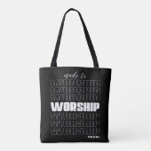 Tote Bag Fait Pour Le Culte (Dos)