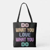 Tote Bag Faites ce que vous aimez ce que vous faites - Cita (Dos)