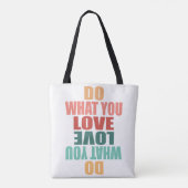 Tote Bag Faites Ce Que Vous Aimez Ce Que Vous Faites - Moti (Dos)