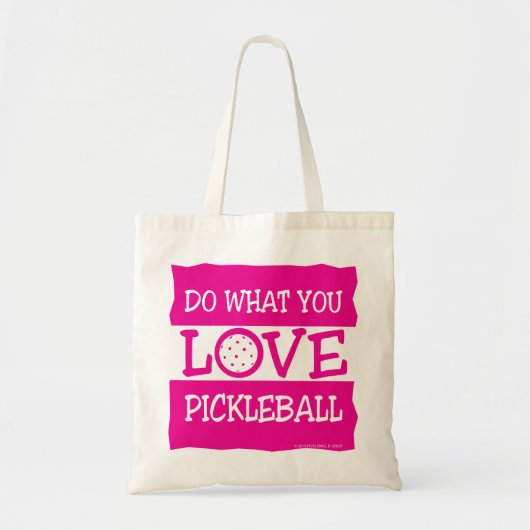 TOTE BAG FAITES CE QUE VOUS AIMEZ - PICKLEBALL (Devant)