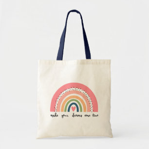 Tote Bag Faites de vos rêves une réalité arc-en-ciel