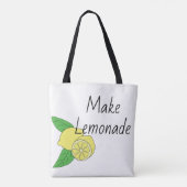 Tote Bag Faites la limonade Fourre-tout (Dos)
