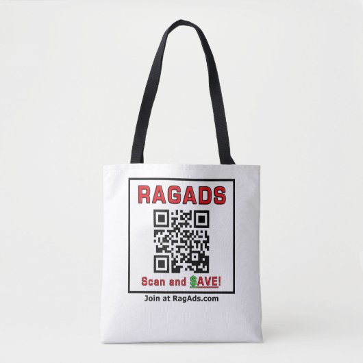 Tote Bag Faites la promotion des RAGADS et soyez PAYÉS ! (Devant)