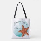 Tote Bag Faites Une Différence, Histoire De Starfish. (Dos)