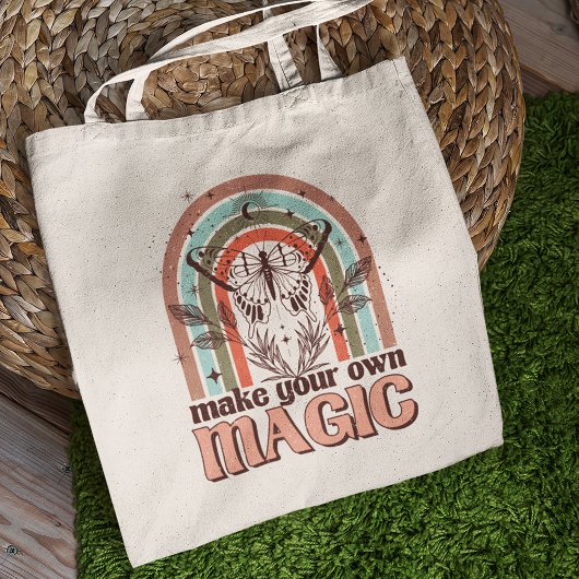Tote Bag Faites votre propre Boho Magique Arc-en-ciel