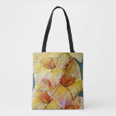 Tote Bag Faith Gold Flower Art Fourre-tout (Devant)